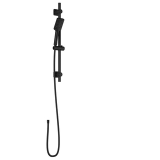 Sobrio 2-Jet Square Handshower with Wallbar and Metal Hose