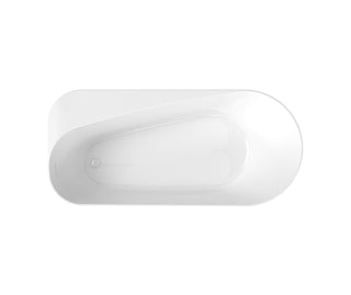 Kuja 67" x 32" Acrylic Freestanding Bathtub - End Drain